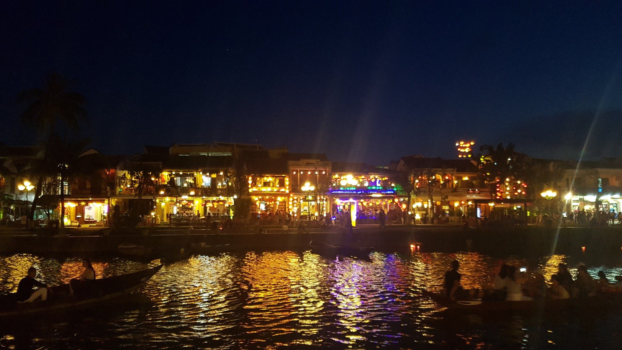 Family Moments in Hoi An Nightscape with a baby