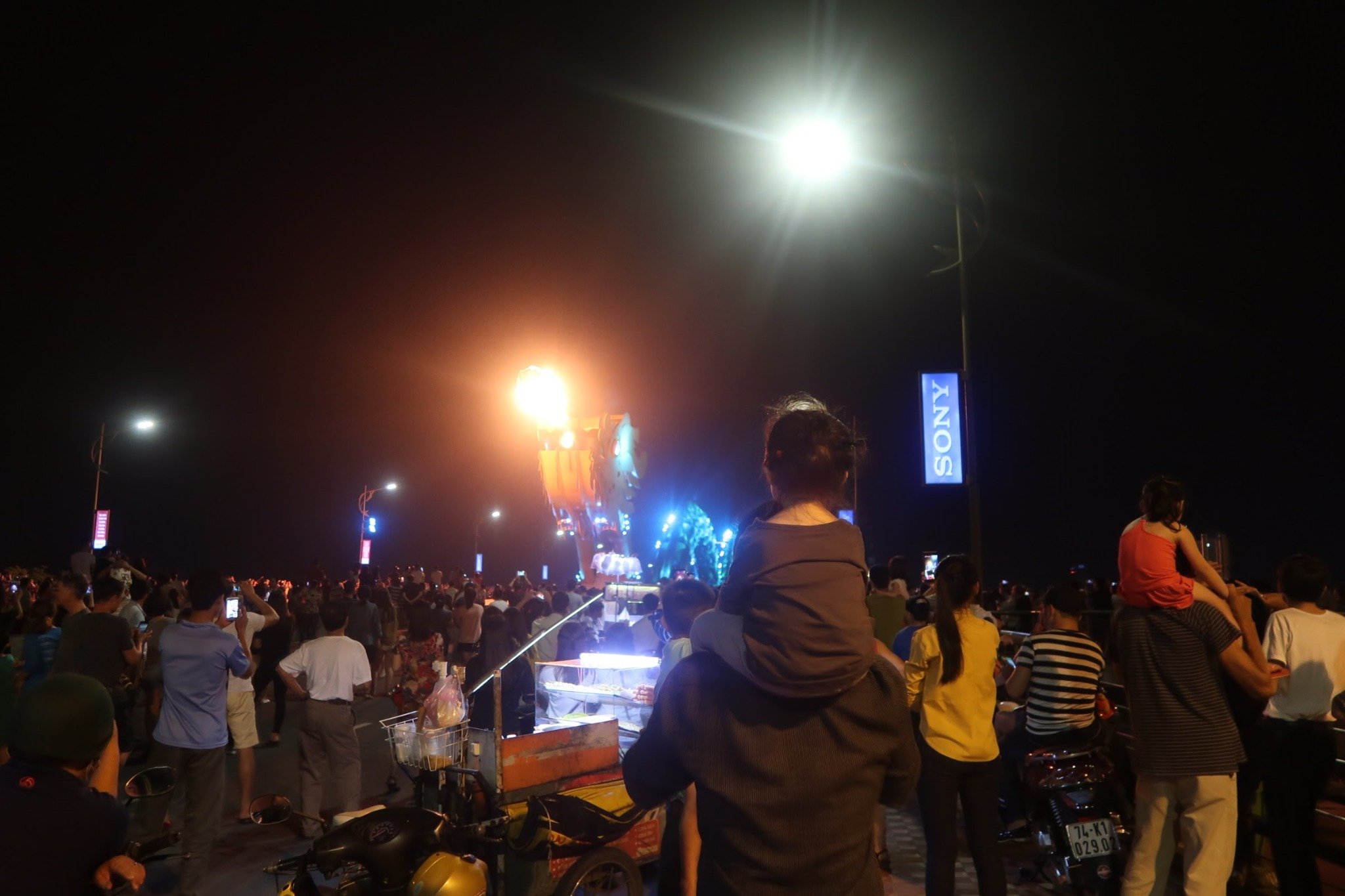 Da Nang Dragon Bridge Fire Show and a Scooter Adventure